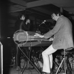 8402 Jim Morrison and Ray Monzarek of The Doors onstage at the Exhibit Hall in Phoenix Arizona on 11-7-68. Photo by Tom Franklin.
