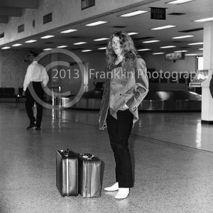 Dickie Peterson of Blue Cheer at the Phoenix Arizona airport on 3-30-68. Photo by Tom Franklin