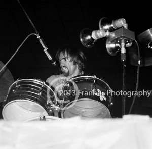 8466 Ron Bushy of  Iron Butterfly performing at the Coliseum in Phoenix Arizona on 10-5-68. Photo by Tom Franklin