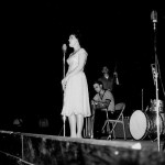Patsy Cline at an outdoor concert in 1962. Photo by Johnny Franklin.